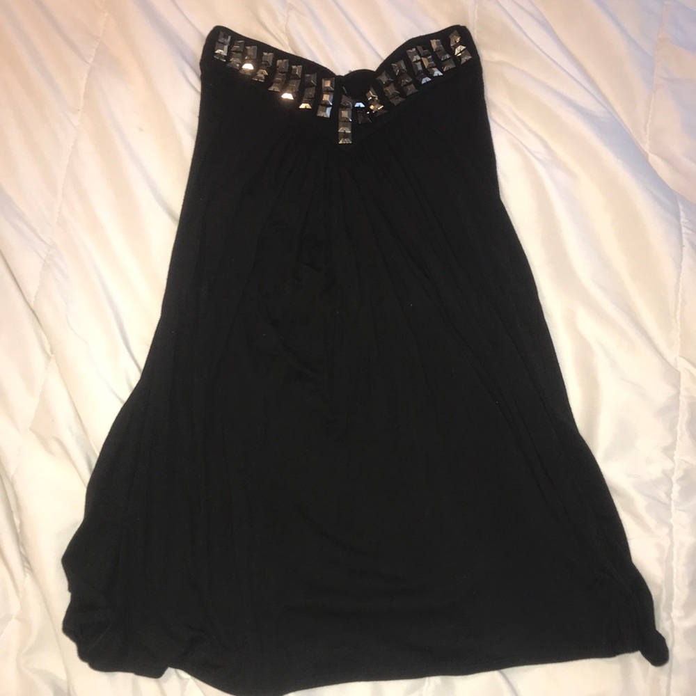 Black dress with studs